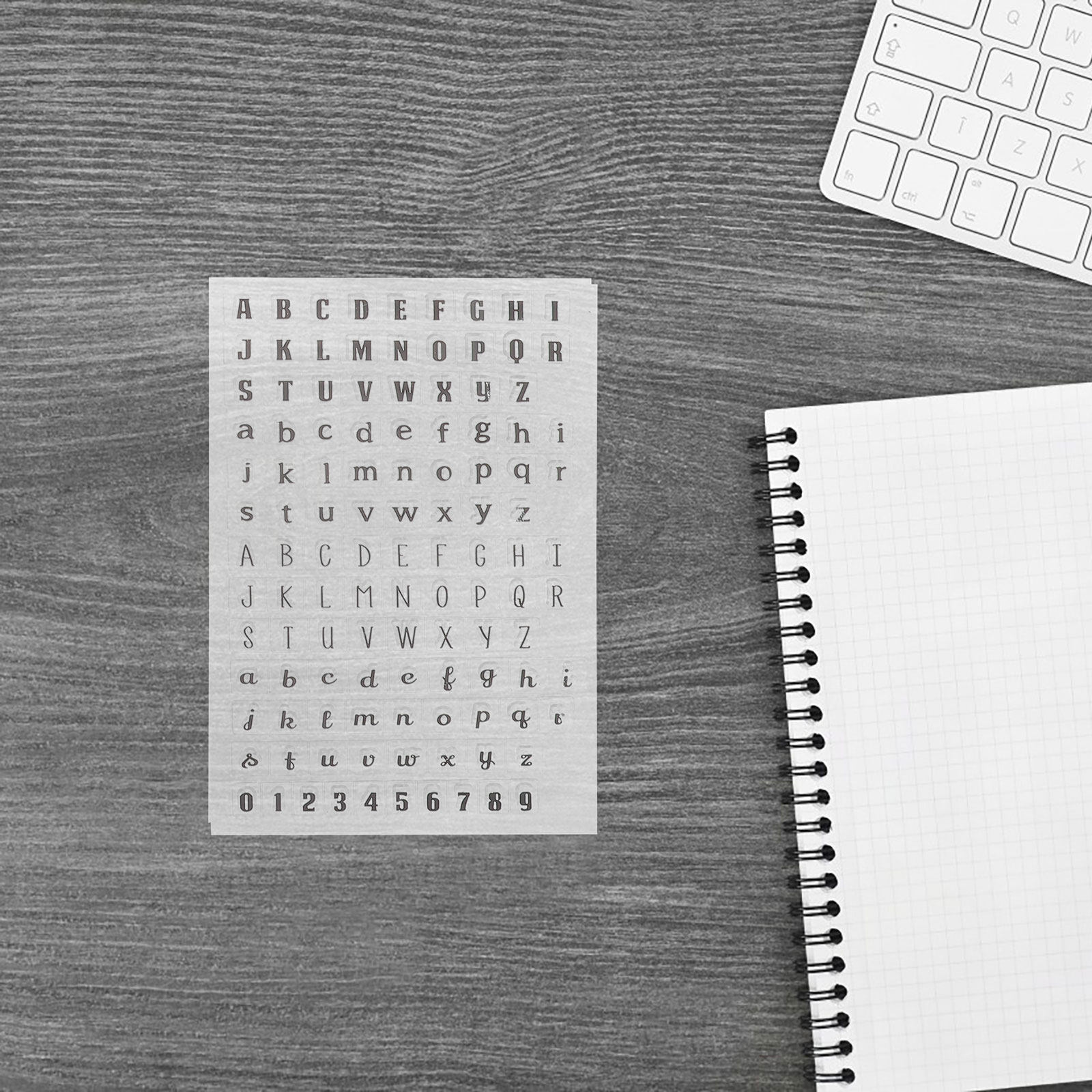 Clear Silicone Stamps For Card Making - 4 sztuki przezroczystych silikonowych stempli, przezroczyste