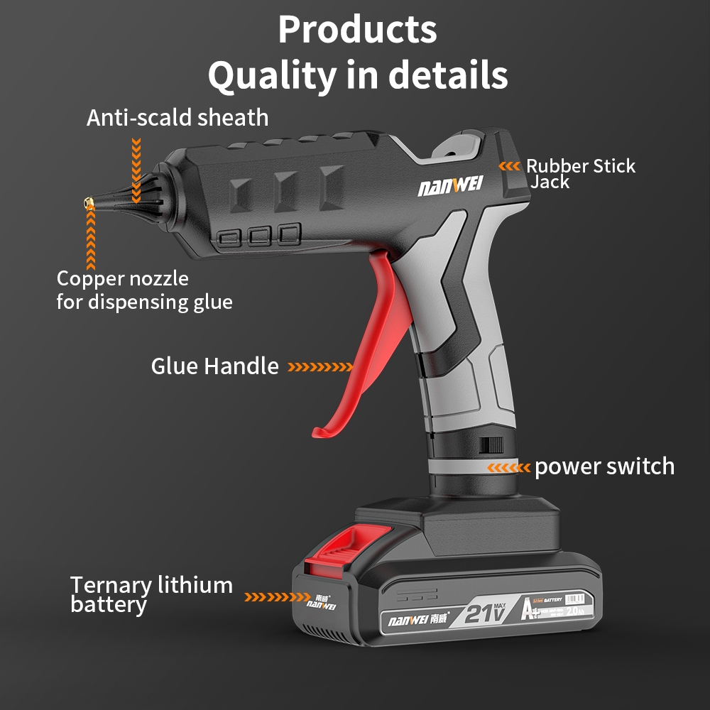 Akumulatorowy pistolet do klej – Hot Melt Glue Gun Cordless recenzja i cena