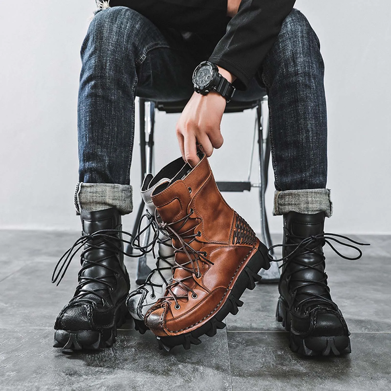 Modne skórzane buty motocyklow – Craft Tools recenzja i cena