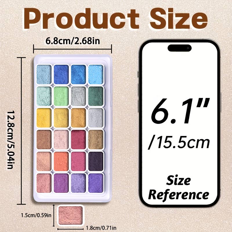 20/24/60/72 Kolory Perłowe Far – Watercolor Paint Set Solid Pigment recenzja i cena
