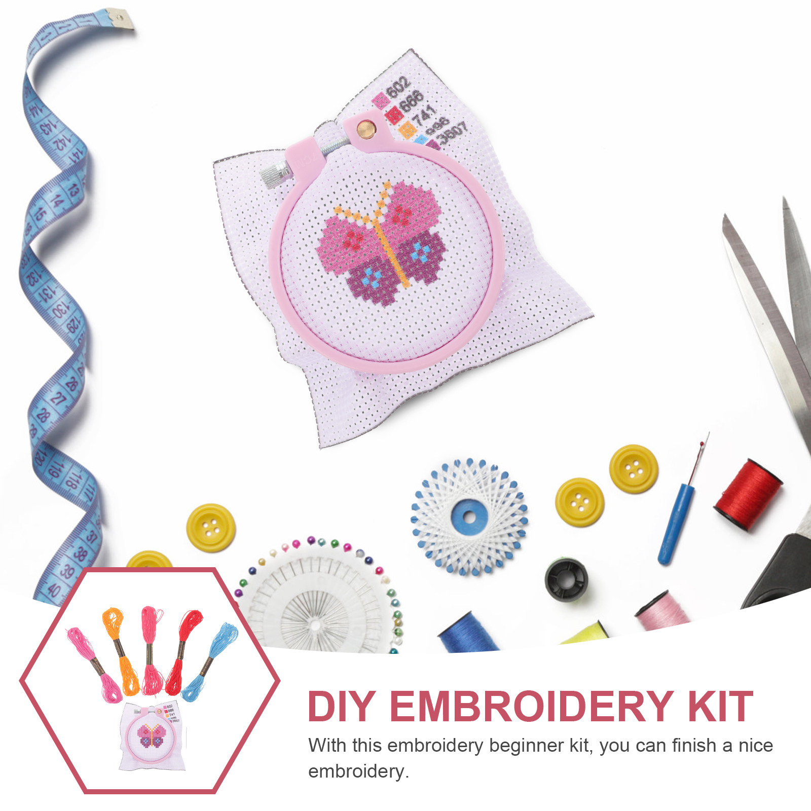 1 Zestaw do haftu krzyżykowego – Cross Stitch Stamped Kits Beginners recenzja i cena