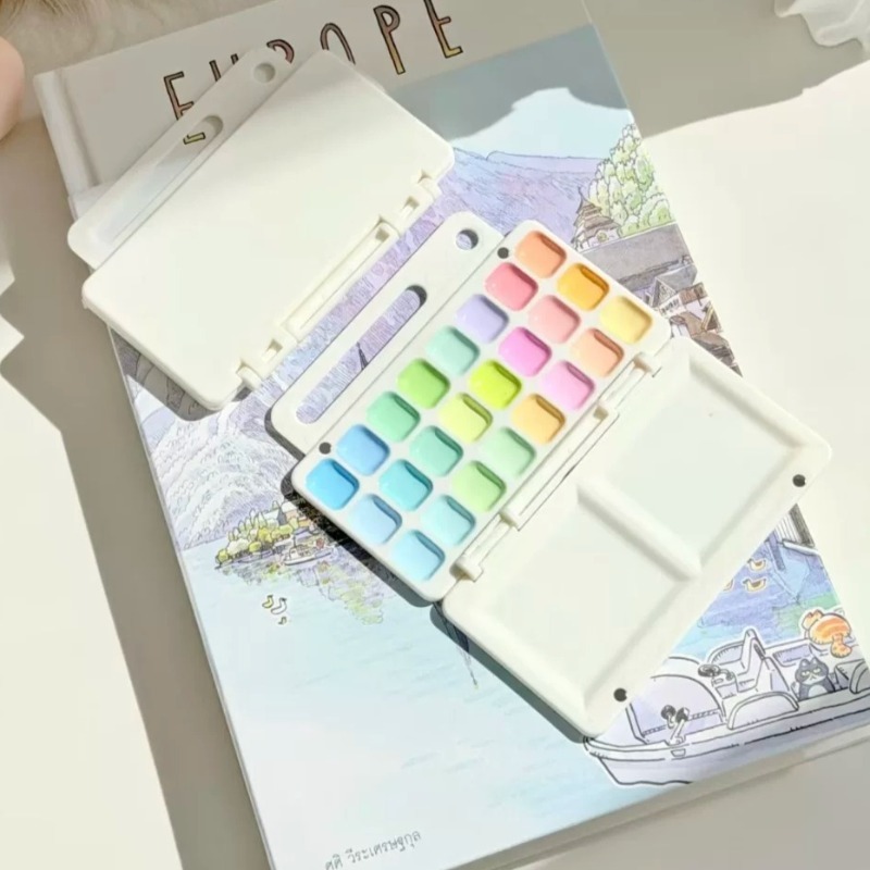 18/24 Kolorów, pigmenty akware – Watercolor Paint Set Solid Pigment recenzja i cena